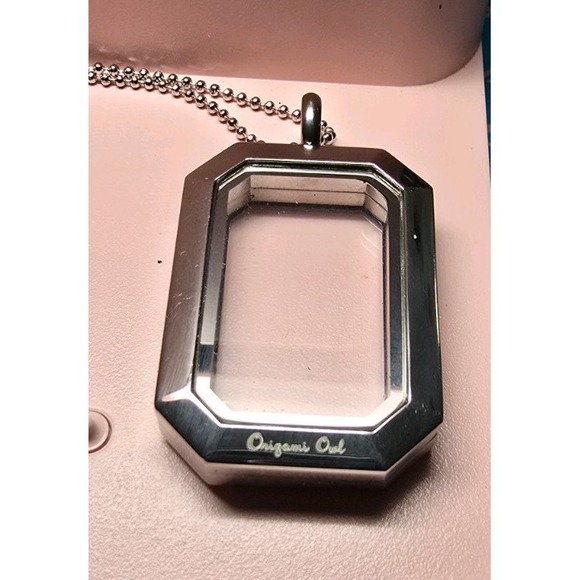 Origami Owl Silver Locket Necklace with Floating Charms - Picture 5 of 9